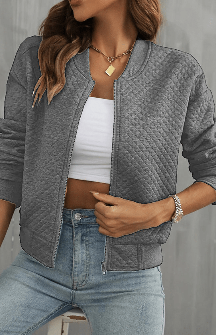 URBANBREEZE – Women’s Casual Summer Bomber Jacket featuring Easy-Zip Closure | Turnna