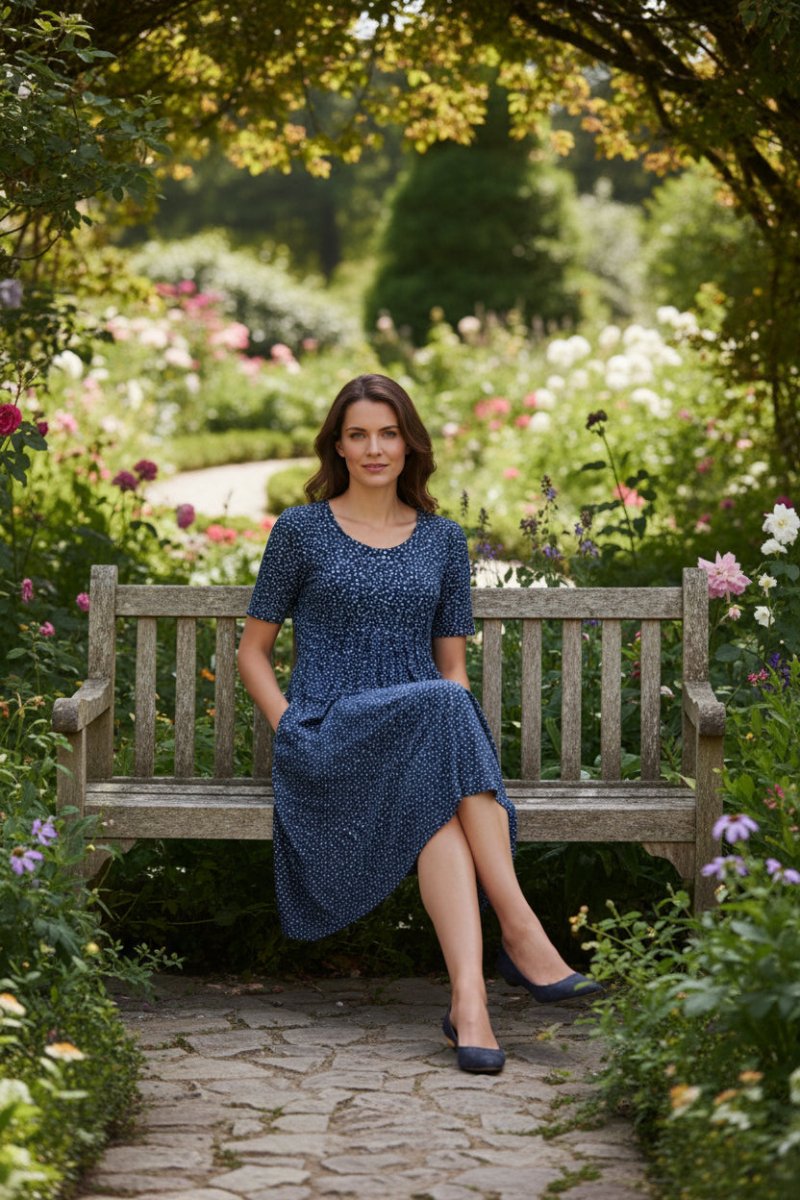 TALÉA – Women’s Knee-Length Dress with Flattering Fit and Hidden Pockets | Turnna