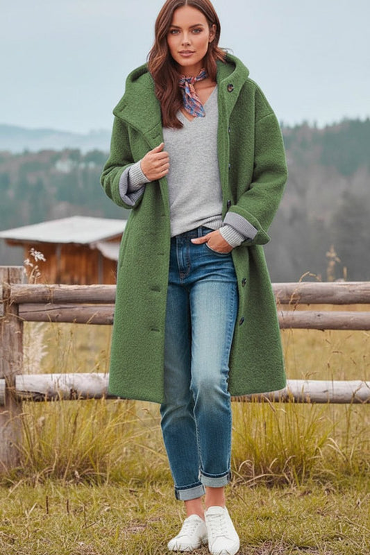 CALYSTA – Modern Elegant Winter Coat for Women with Functional Hood | Turnna