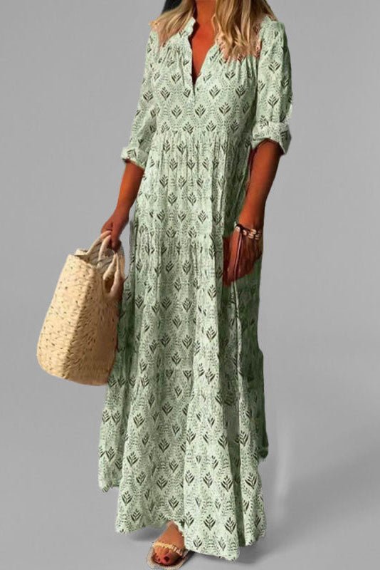 ILVÉRA – Elegant Women’s Maxi Dress with Tiered Design and Soft Draping | Turnna