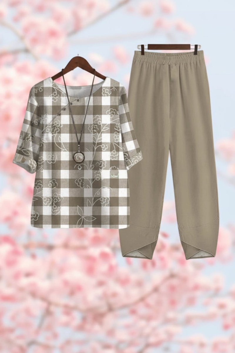 FLOWENA – Two Piece Co Ord Lounge Set with Elegant Fit and Lightweight Polyester | Turnna