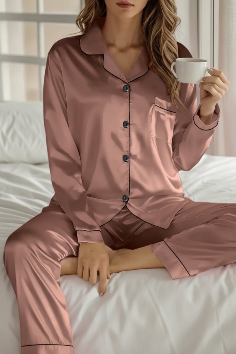ELYSÉRA – Premium Women’s Silk Pajama Set, Chic Night & Home wear | Turnna