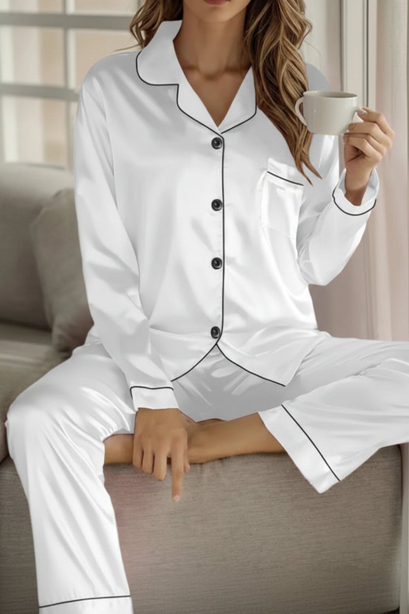 ELYSÉRA – Premium Women’s Silk Pajama Set, Chic Night & Home wear | Turnna