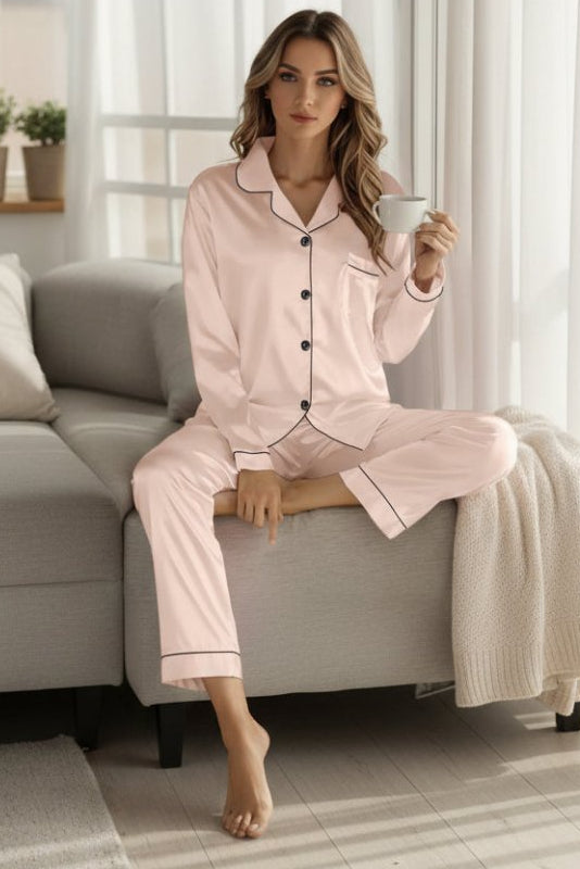 ELYSÉRA – Premium Women’s Silk Pajama Set, Chic Night & Home wear | Turnna